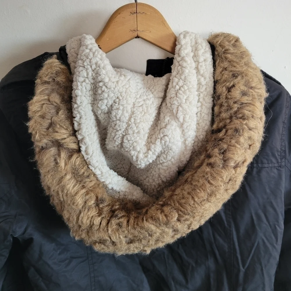 LEVI'S Jacket Quilt And Sherpa Lined Black Small
